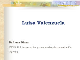 Diana De Luca: Luisa Valenzuela: "Donde viven las águilas"