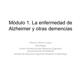 Módulo 1. La enfermedad de Alzheimer