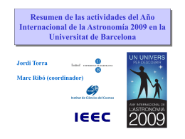 Año Internacional de la Astronomía 2009 en España
