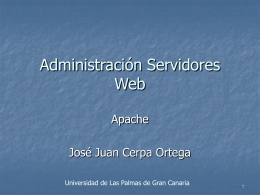 Administración servidor web - Servidor de Información de Sistemas