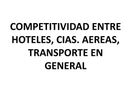 competitividad entre hoteles, cias - UTN