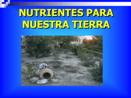 NUTRIENTES DE NUESTRA TIERRA