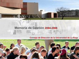 Memoria de Gestión 2004-2006