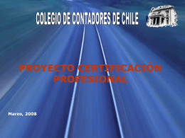 Certificación Primera Reunión - Colegio de Contadores de Chile