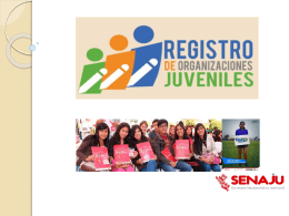 Diapositiva 1 - Secretaría Nacional de la Juventud