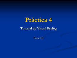 Práctica 4 Tutorial de Visual Prolog