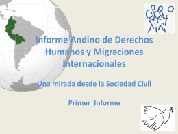 informe andino de migraciones internacionales y derechos humanos
