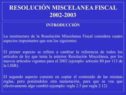 RESOLUCIÓN MISCELANEA FISCAL 2002