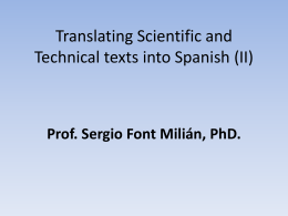 clase 15. translating scientifical & technical texts into english. 2.