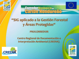 SIG Procorredor - Agenda Forestal Hondureña