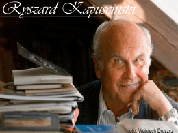 Ryszard Kapuscinski Biografía