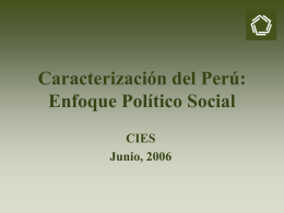 Taller Marco Estrategico - CIES - Presentación Politica Social