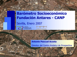 Barómetro Socioeconómico Fundación Antares