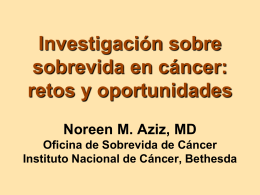 Cancer Survivorship Research: Challenge and Opportunity. Part I .in
