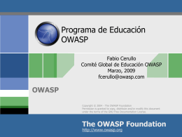 Introducción a OWASP