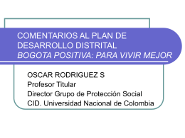 Oscar Rodríguez - CID - Universidad Nacional de Colombia
