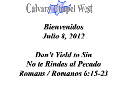 Romans 6:15-19 - Calvary Chapel West