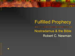 Fulfilled Prophecy - newmanlib.ibri.org