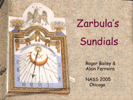 Zarbula`s Sundials - Walking Shadow Designs