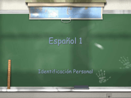 Español 1 - Chittenango Central Schools