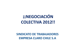 NC 2012 - Sindicato Claro