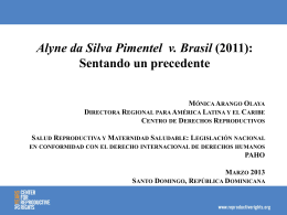 Alyne da Silva Pimentel v. Brasil (2011): Sentando un precedente