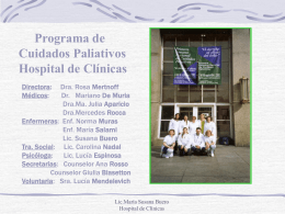 Programa de cuidados paliativos- Hospital de Clinicas