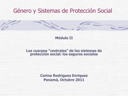 de los sistemas de protección social