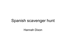 Spanish scavenger hunt - Srta-Marsh-Wiki