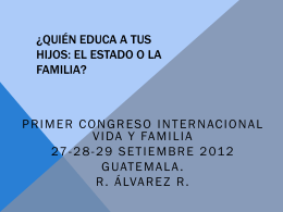 File - I Congreso Internacional Vida y Familia