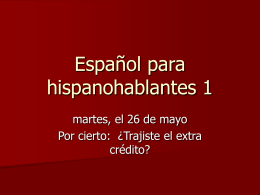 Español para hispanohablantes 1