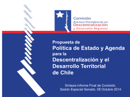 Informe Comisión Presidencial - Instituto Políticas Públicas del Norte