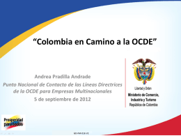 I. Colombia y la OCDE