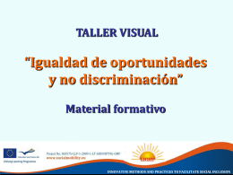 PPT “Talleres visuales Material formativo”