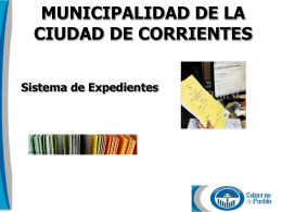 Confirmar Expedientes - Municipalidad de la ciudad de Corrientes