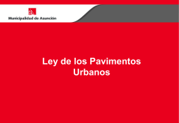 PAVIMENTO - Municipalidad de Asunción