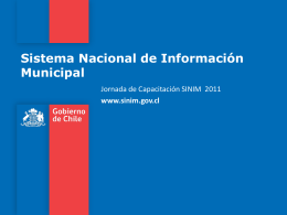 Sistema Nacional de Información Municipal