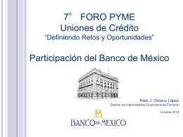 Presentación - 10 foro uniones de crédito