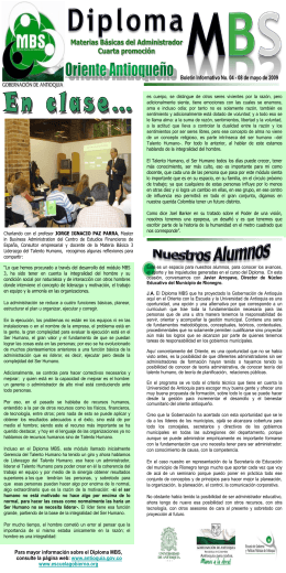 Boletín Interno 4 - Gobernación de Antioquia
