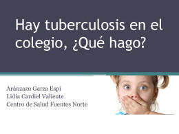 tuberculosis - Asociación Española de Pediatría de Atención