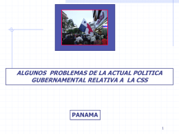 ALGUNOS PROBLEMAS DE LA ACTUAL POLITICA