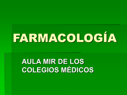 FARMACOLOGÍA - Aula-MIR