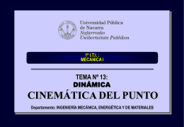 tema_13_cinematica_del_punto - Ingeniería Mecánica Aplicada