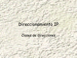 Direccionamiento IP II - Profesor Cesar Guisado