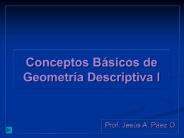 Conceptos Básicos de Geometría Descriptiva I