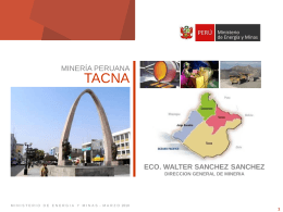 Dirección General de Minería - Tacna