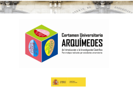 Certamen Arquímedes www.educacion.es