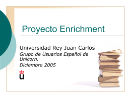 Proyecto Enrichment - URJC - Universidad Rey Juan Carlos