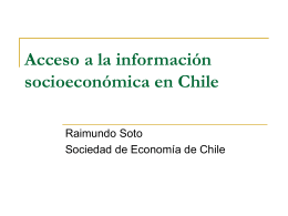 Acceso a la información socioeconómica en Chile