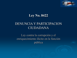 Ley No. 8422